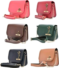  Customized Leather Ladies Sling Bag with Name Engrave | Personalized Women Hand Bag, Hand Purse , Shoulder Bag  - Brown