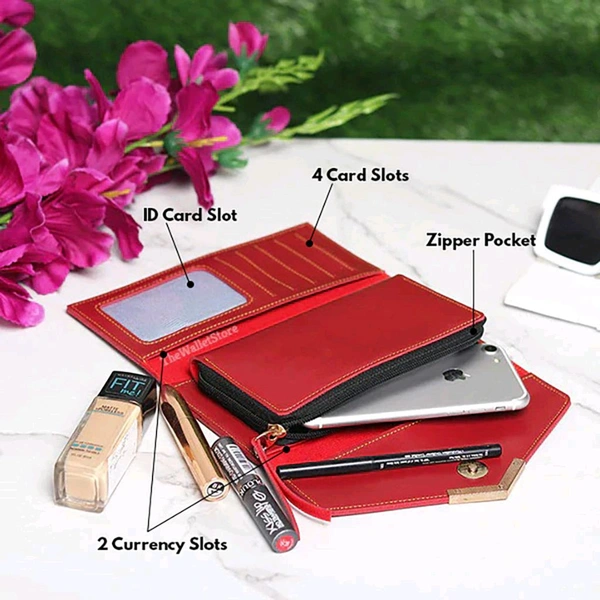 3 Fold Ledise Clutch 2.0 - Pink