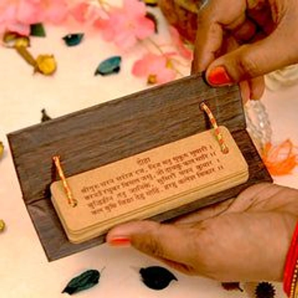 Wooden Hanuman Chalisha