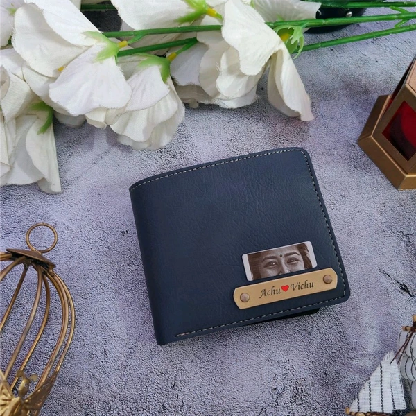 Nexon Name Wallet With Eye Engraved Strip  - Morocco Brown