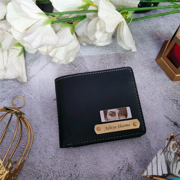 Nexon Name Wallet With Eye Engraved Strip  - Morocco Brown