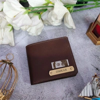 Nexon Name Wallet With Eye Engraved Strip  - Pine Green
