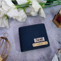 Nexon Name Wallet With Eye Engraved Strip  - Pine Green
