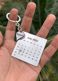 Metal Calendar Keychain 