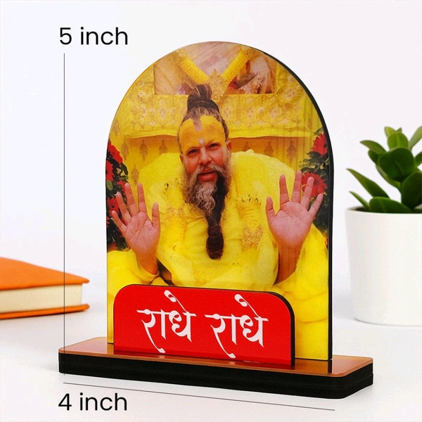 Premanand ji Maharaj Wooden Table Stand.


