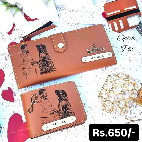 Couple / Wallet Combo with sketch 