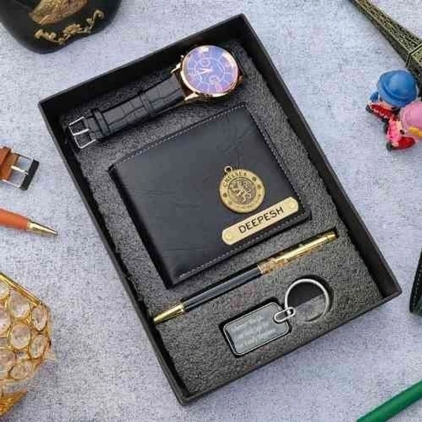 Exclusive 4-in-1 Perfect Men’s Gift Set BLACK COLOR - Black