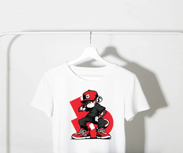 WHITE MONK OVERSIZED T-SHIRT  - White, L