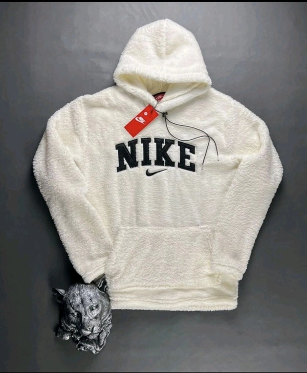 Fur Printed Hoodie for Men - Black, M