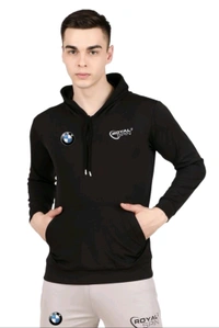 Lycra Printed Tracksuit for Men - Black and grey, XL