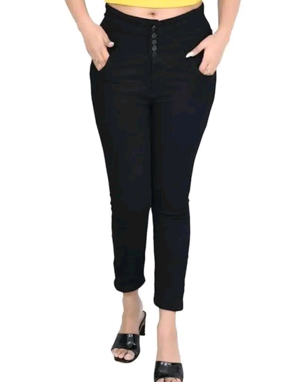 Denim Jeans for Women (Black) - Black, 28