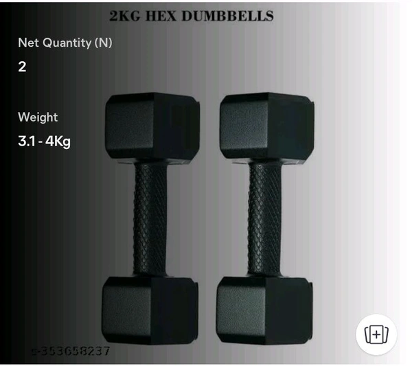 Dumbbell - Black, Free Size