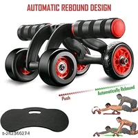 Classic Ab Wheel Rollers - Red, Free Size