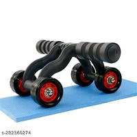Classic Ab Wheel Rollers - Red, Free Size