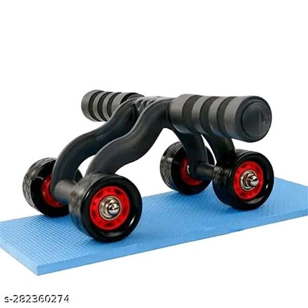 Classic Ab Wheel Rollers - Red, Free Size