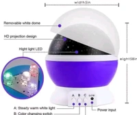 GIN61 Romantic Sky Star Master NightLight Projector Children Kids Baby SleepLighting USB Lamp Led Projecti