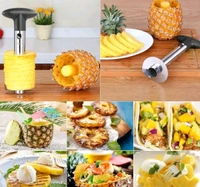 Kunya Premium Pineapple CutterUpgraded ,Thicker Blade ,PineappleCorer Slicer Peeler ,Kitchen PineappleCorer and Slicer Tool with Sharp Bladefor Fruit Rings