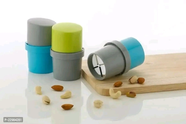 Antusias Dry Fruit Cutter Slicer Gadgets(3 in 1, Mix Colour) Kitchen ToolsKitchen Gadgets Dryfruit Choppers forKitchen Dry Fruit Slicer Dry Fruits Cutterfor Kitchen Almond slicer DryfruitCutter