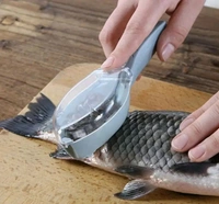 Khushi Fab's Fish Scale Scraper,FishScaler Sawtooth Scale Descaler ScraperCleaner Fish Scales Brush ShaverRemover Scale Knife Peeler Skin PeelerFish Tools Kitchen Gadget