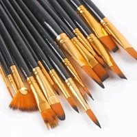 artist brushes 12  use for painting , water painting,  acrylic painting etc... - 0 to 12