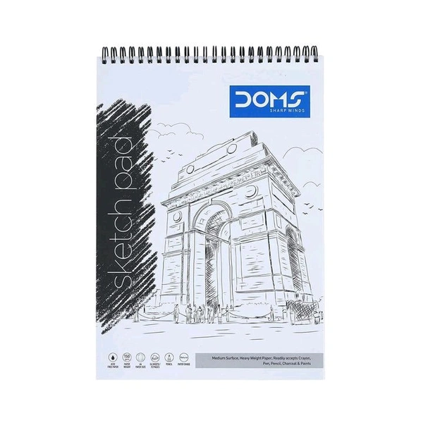 DOMS A5 Sketch Book | 36 Sheets | 150 gsm.