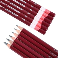 DOMS  Drawing & Sketching Graphite Pencils - Grade HB, 2B, 4B, 6B, 8B & 10B | Hi Precision For Sketching | Dark & Neat Drawing | Comes With 1 Eraser (Pack of 6 x 1 Set)