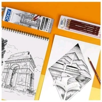 DOMS  Drawing & Sketching Graphite Pencils - Grade HB, 2B, 4B, 6B, 8B & 10B | Hi Precision For Sketching | Dark & Neat Drawing | Comes With 1 Eraser (Pack of 6 x 1 Set)