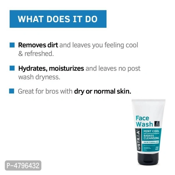 Ustrra Face Wash Dry Skin (100g) Set Of 2