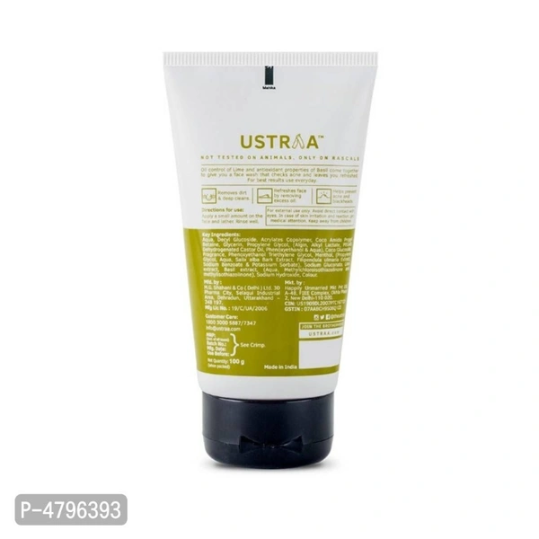 Ustrra Face Wash Oily  Skin (100g) Set Of 2