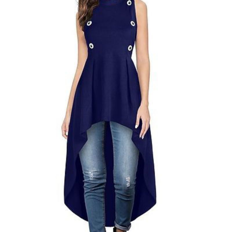 Buy online Blue Solid Short Sleeves A-line Dress With Belt from western  wear for Women by Showoff for ₹949 at 65% off | 2024 Limeroad.com