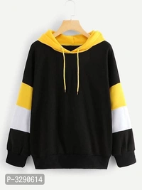 Fleece Printed Pullovers For Women - Yellow