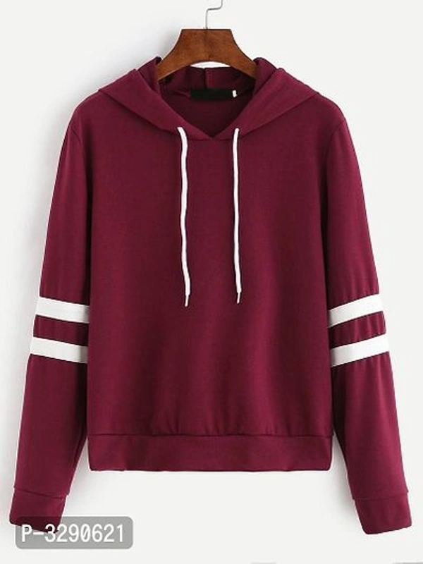 Fleece Printed Pullovers For Women - brown