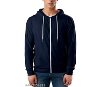 Hooded Tshirt - M, Navy Blue