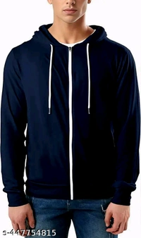 Hooded Tshirt - XL, Navy Blue