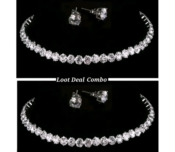 Stylish Woman Hasli Choker Combo Set - Free Size