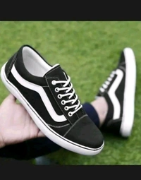 Walfos Canvas Black Casual Shoes For Men - Black, IND-7