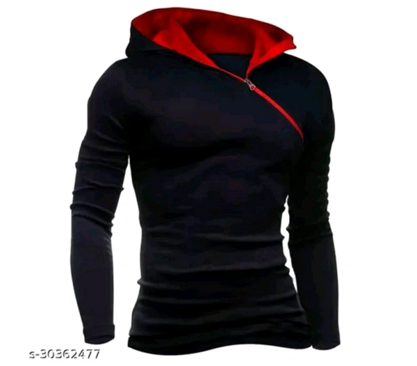 EYEBOGLER Men's Hood Tshirts - Black, XL