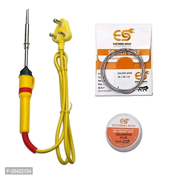 Soldering Iron Kit, 25W Welding Tool with High Temperature Kit With Flux, Tester,  Wire , WickName: Soldering Iron Kit, 25W Welding Tool with High Temperature Kit