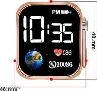 Kid's Digital Smart Led Watch For Boys & Girls Playful Kids' Watch – Adjustable Strap and Fun Designs for Little Ones, Durable Kids' Watch with Digital Display – Perfect for Active Children - Web Orange