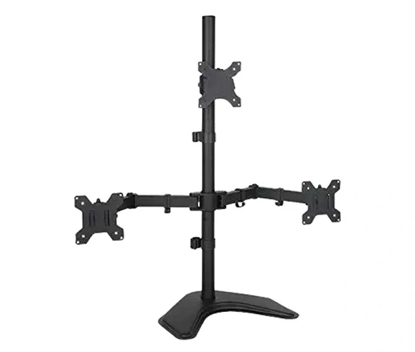 Three Monitor Stand Fully Adjustable Up to 27 inch (Used)