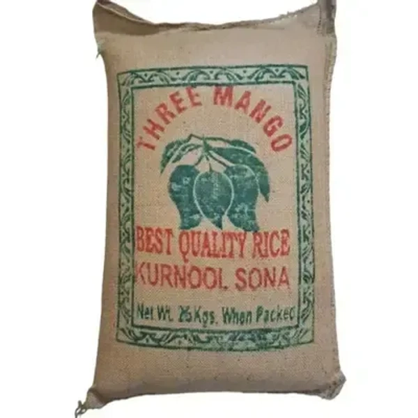 Three Mango Sonamasoori (Raw) Rice - 26 KG