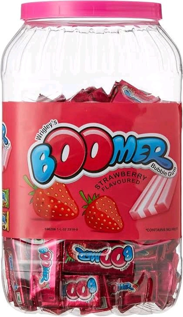 Wrigley  Boomer Bubble Gum - Strawberry, One Day