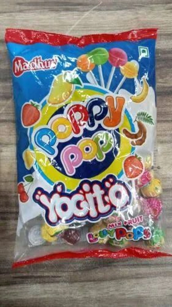 Madhur  Yogito Poppy Pop 5 Rs. Lolipop  - One Day