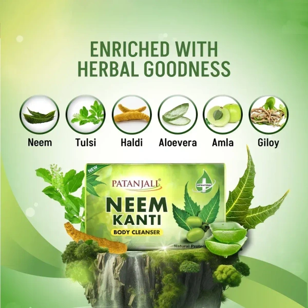 Patanjali Neem Kanti Body Cleanser Soap - 600 g