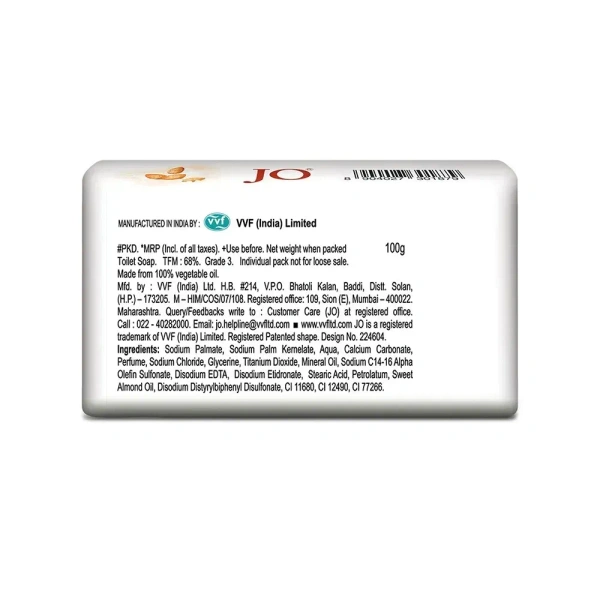 Jo Almond & Cream Caressing Soap - pack of 5