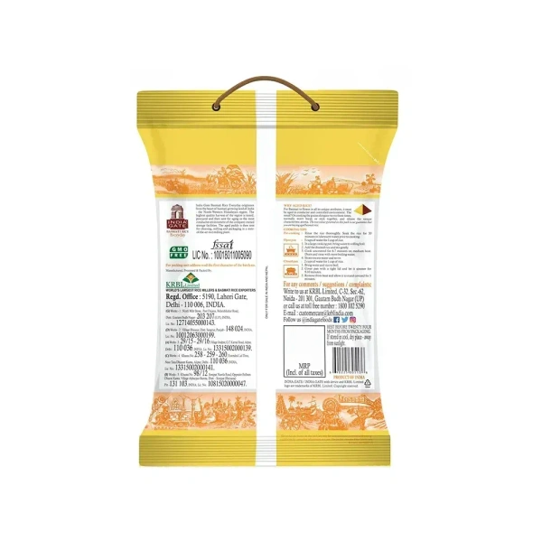 India Gate  Everyday Basmati Rice - 5 Kg