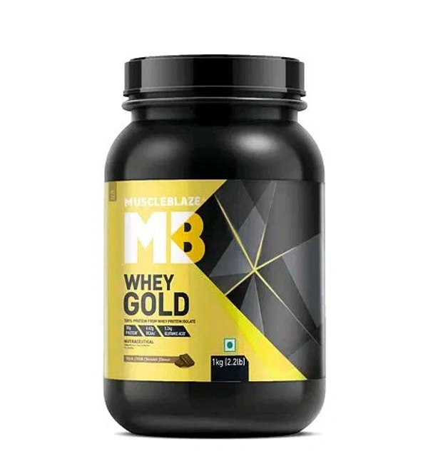 Muscle Blaze MuscleBlaze Whey Gold, 100% Whey Protein, 1kg