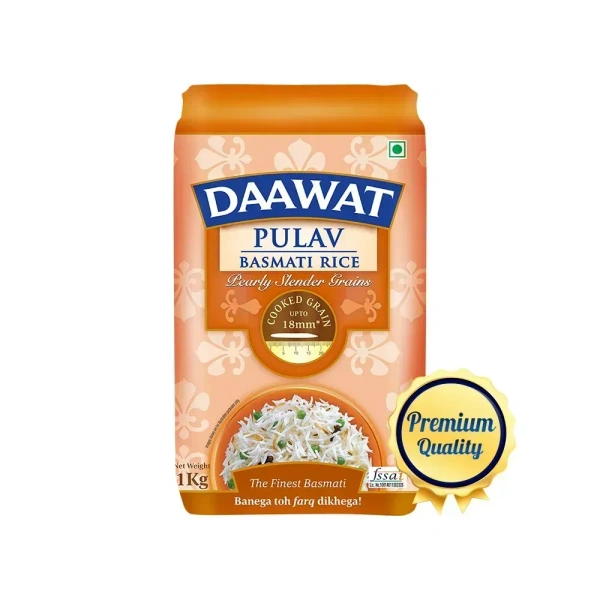 Daawat Pulav Basmati Rice (Slender Grains) - 1 Kg