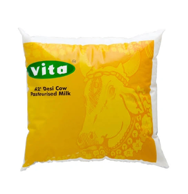 A2 Desi Cow Milk Pouch 500ml