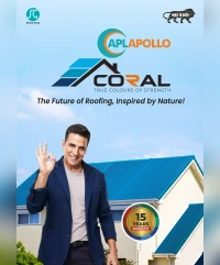 APOLLO APL APOLLO CORAL 0.47MM-150GSM-PROFILE-SKY BLUE-15Yr Warranty - 23 Feet